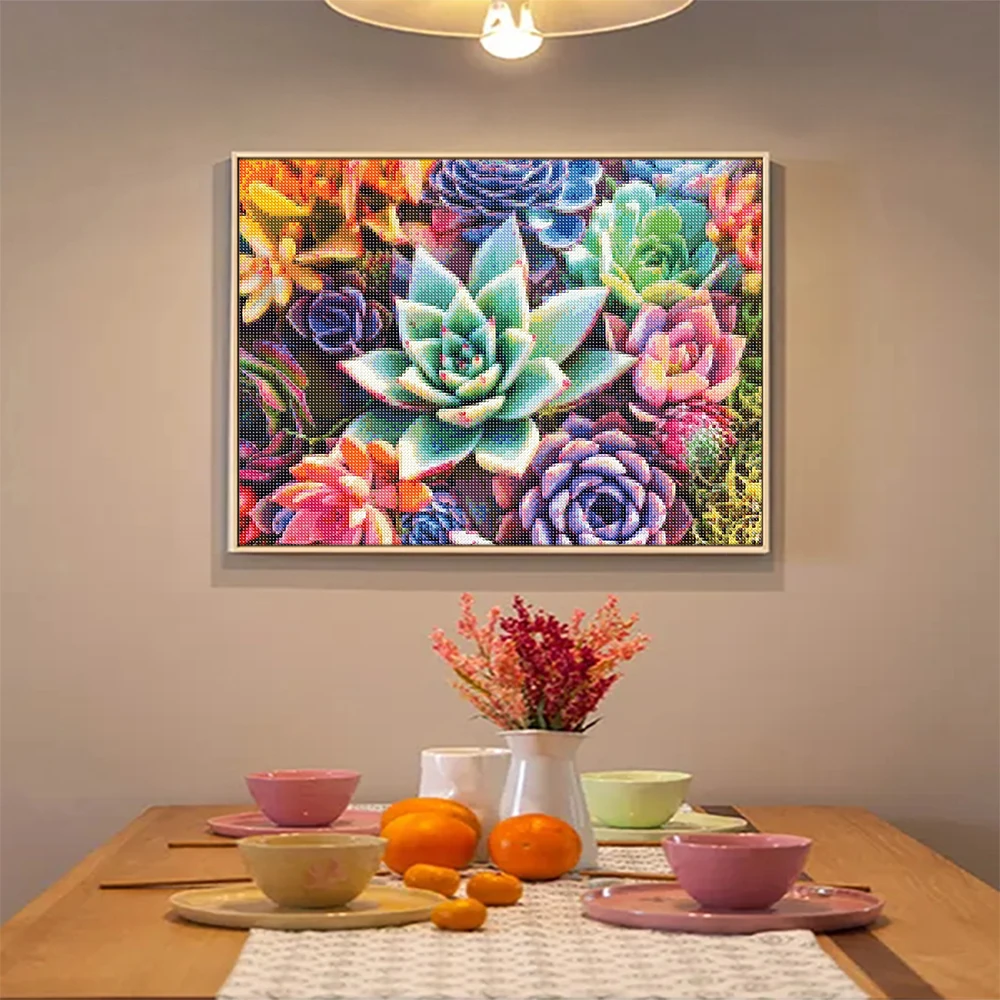 DIY 5D Diamond Painting Beautiful Colorful Flowers Art Full Rhinestones Diamond Painting Embroidery Kits Handmade Home Decor