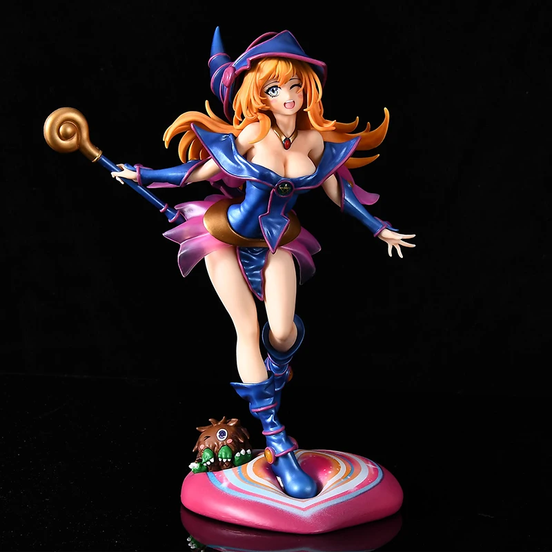 28 سنتيمتر يو جي أوه شخصيات كرتونية الأسود الساحر فتاة عمل نموذج لجسم دمية جمع اللعب الهدايا #2