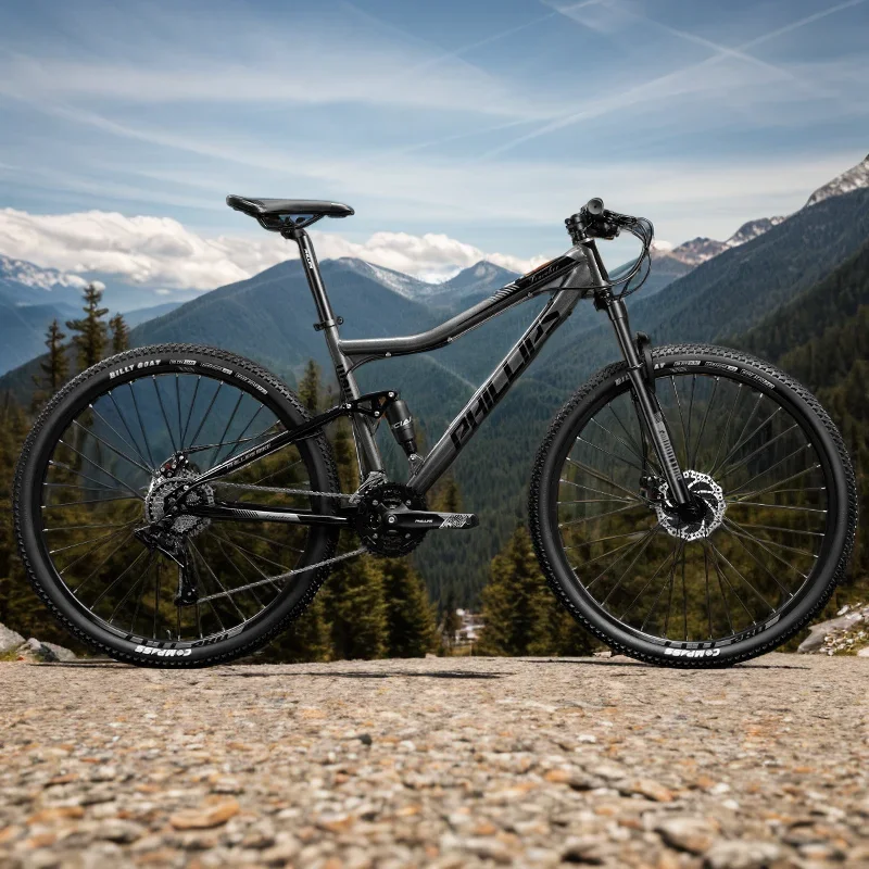 

Full Suspension soft tail Mountain Bike 29-inch Bicicleta BTT Cross-Country dual disc brake gravel bike high carbon steel frame