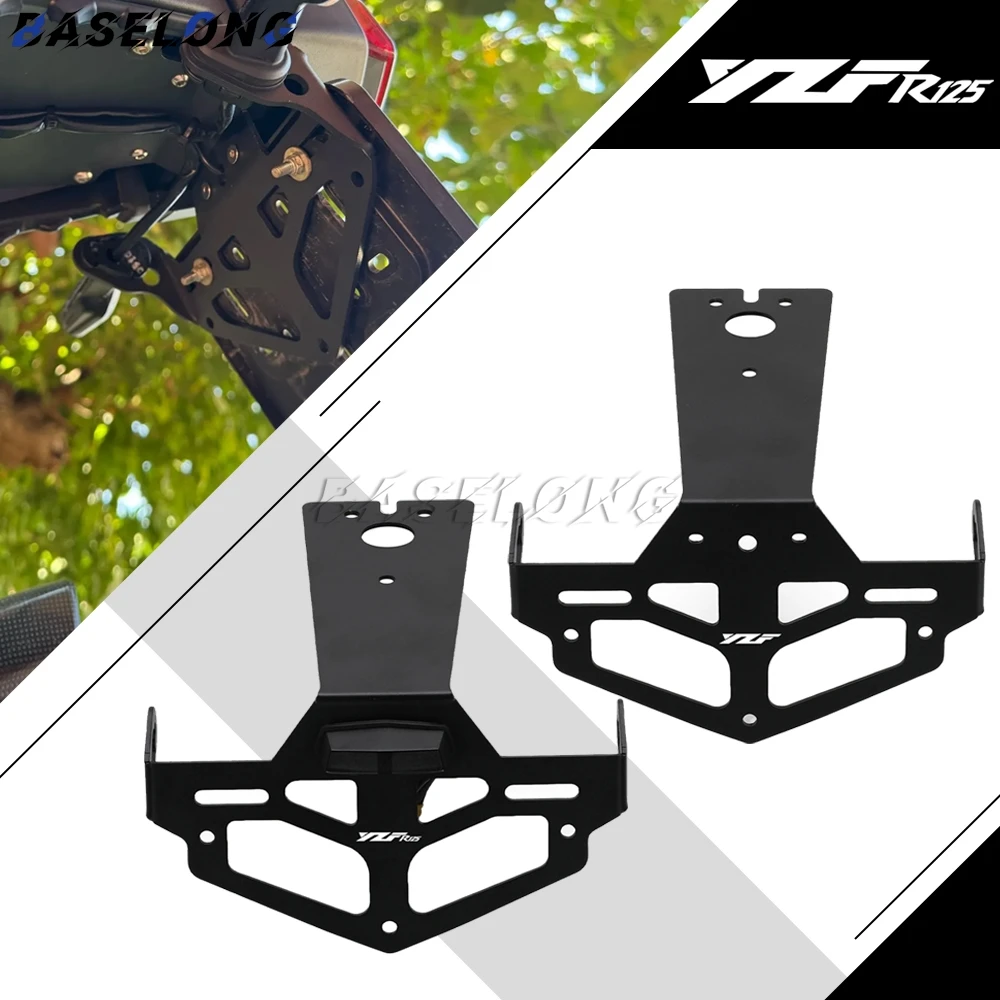 

For Yamaha YZFR125 YZF R125 2008 2009 2010 2011 2012 2013 License Plate Holder Bracket CNC Rear Tail Tidy Fender Eliminator Kit