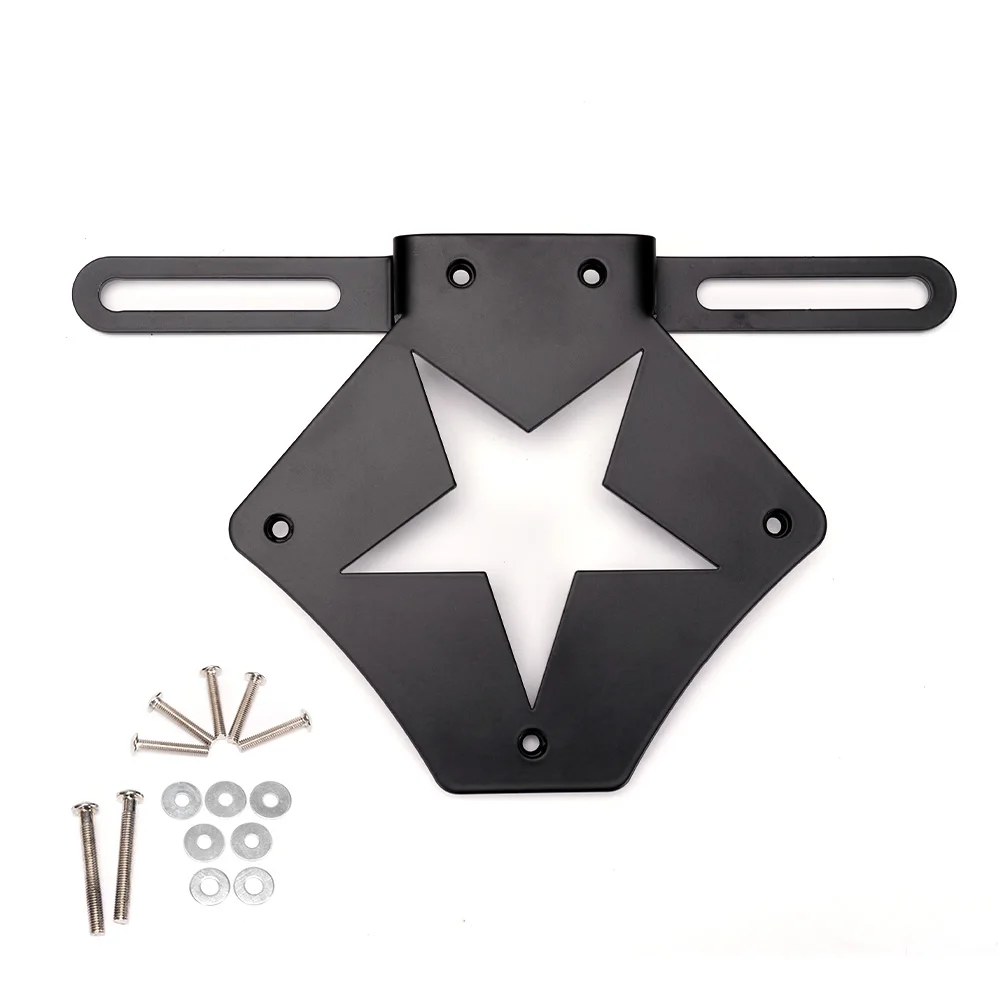Motorcycle Side Bags Bracket Universal 12cm-22cm Adjustable Metal Saddlebag Support Mount for Honda Rebel 500 for Yamaha for BMW