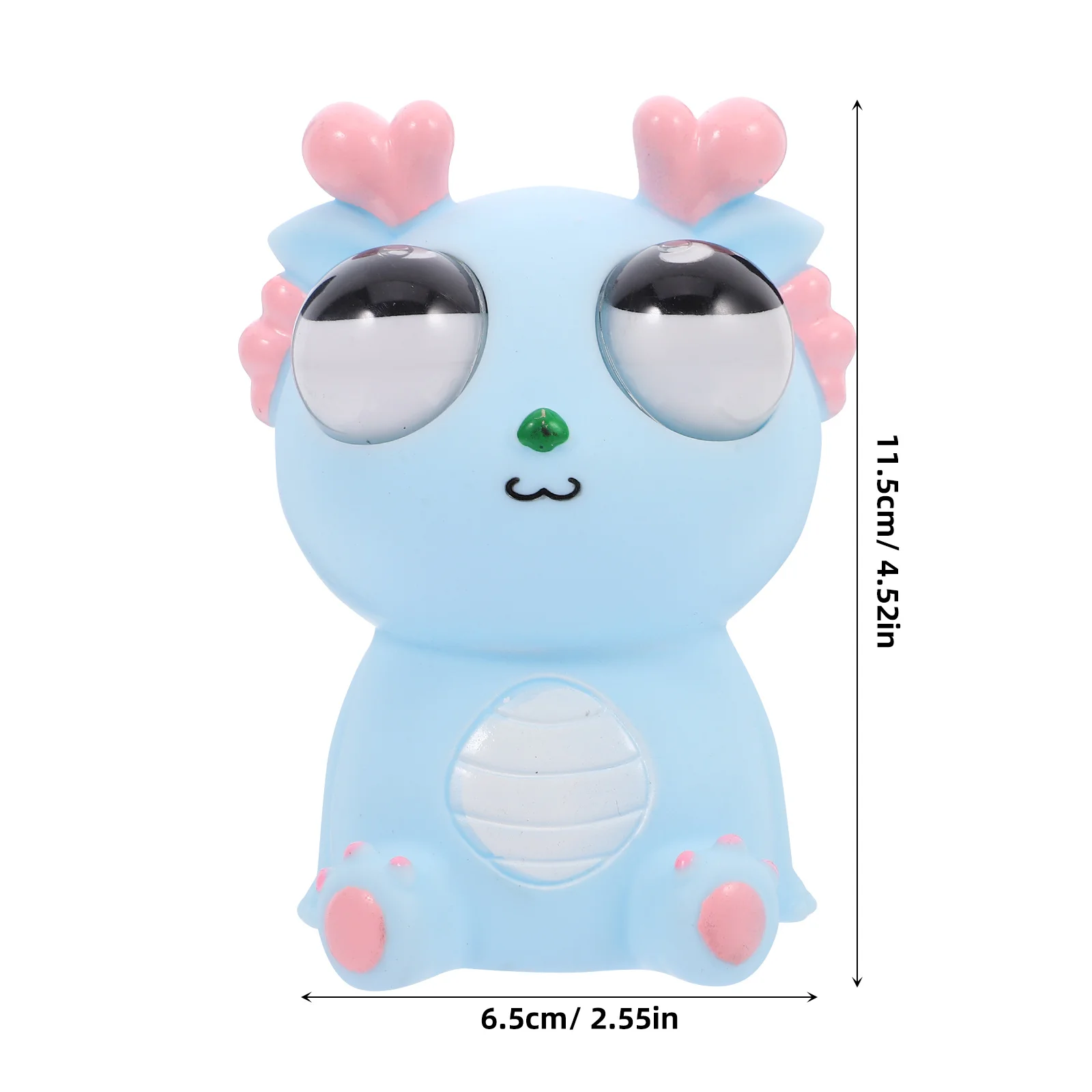 飛び出す目を持つ恐竜型スクイーズストレス解消グッズ、面白い減圧オフィス/自宅用携帯型面白いストレス解消ギフト