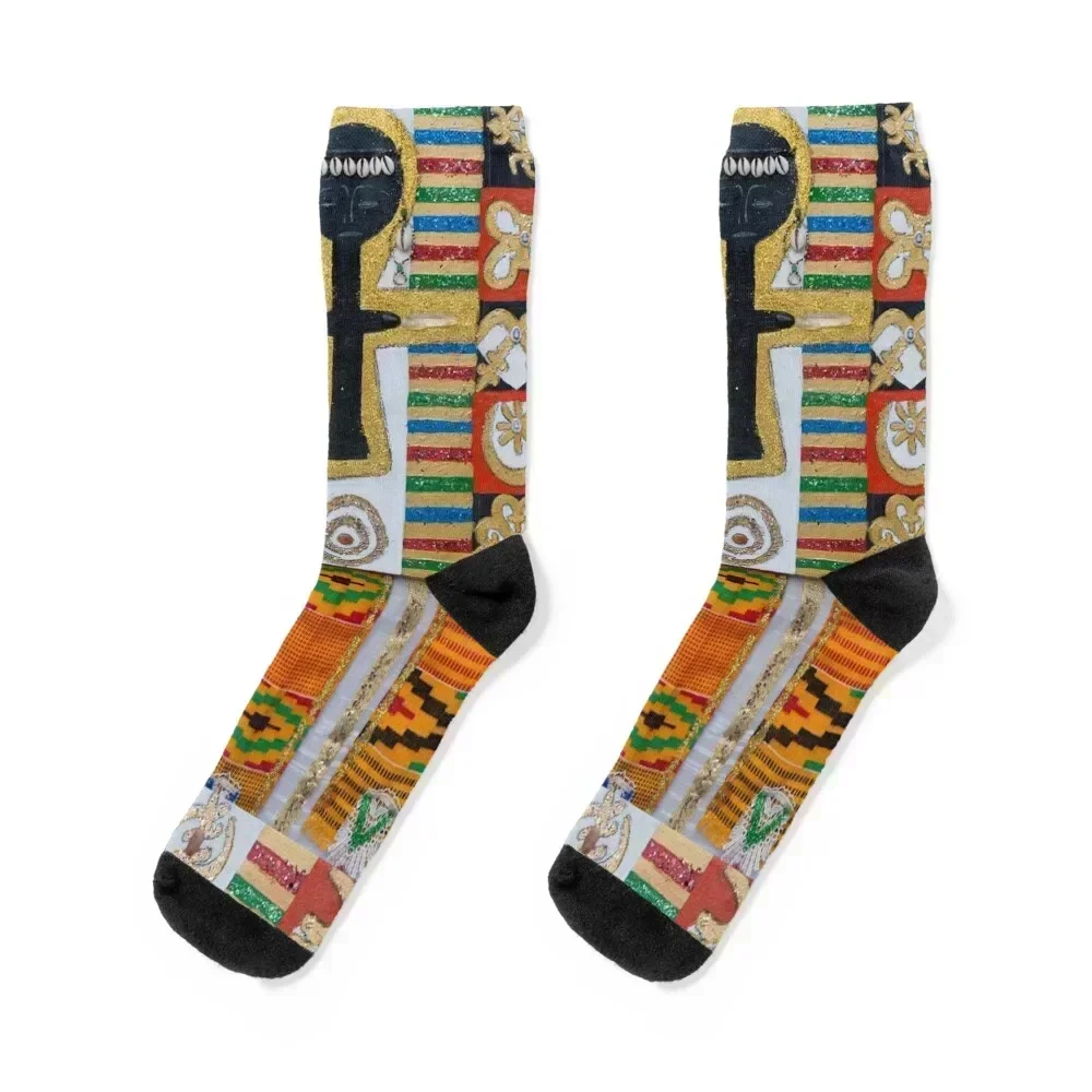 

Powerful Asante Blessings Socks funny gifts retro floral shoes Socks Girl Men's