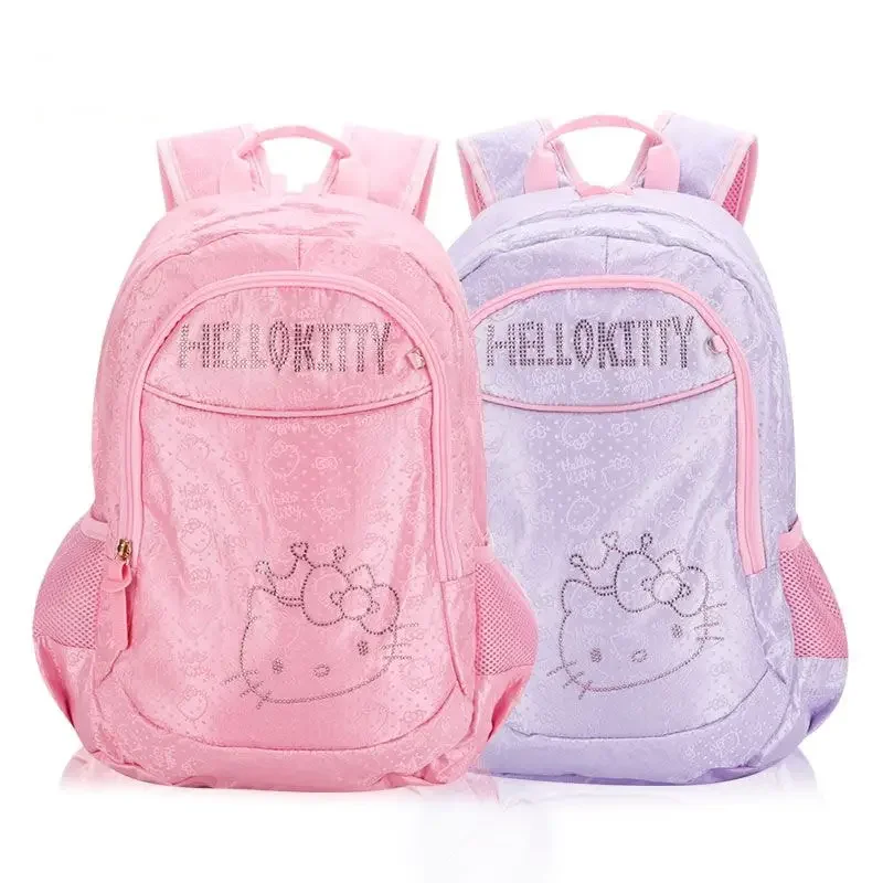 

Sanrioed Hello Kitty Anime Cute Large Capacity Children Backpack Schoolbags Student Cartoon Shoulder Bag Travel Gift for Friend