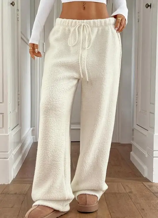 2025 خريف/شتاء جديد أزياء نسائية نمط غير رسمي بلون مستقيم السراويل Undercover الملابس النسائية