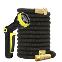 Retractable high pressure garden hose for car washing and farm irrigation magic hose with metal connector easy to store