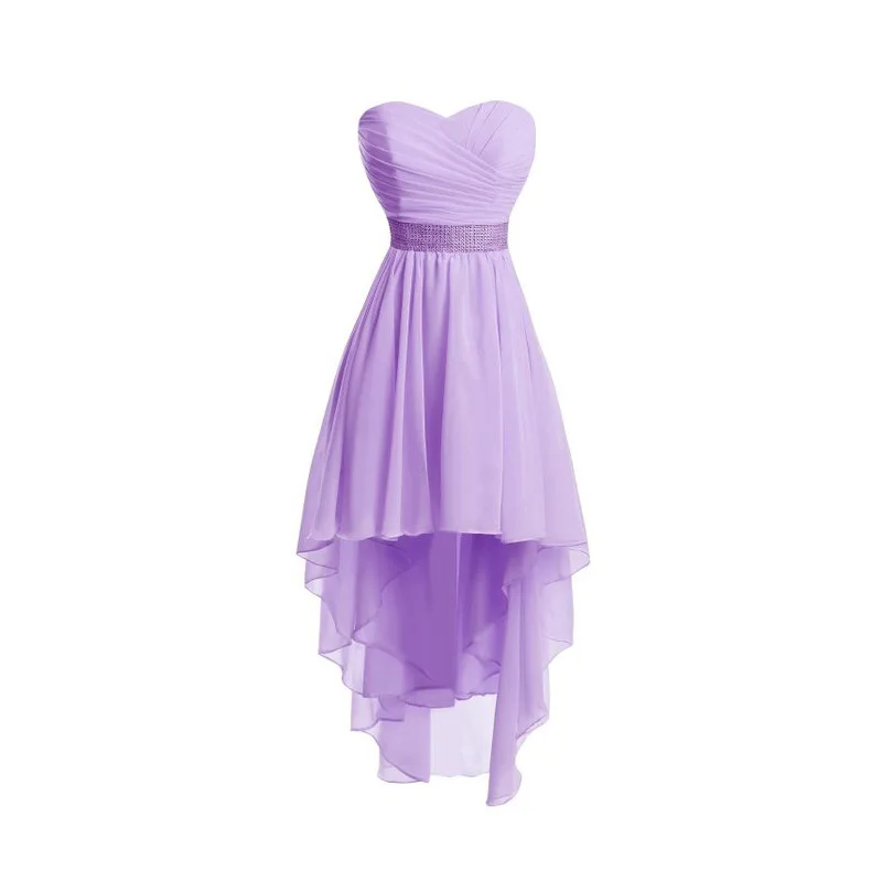Customized High-Low Prom Dresses Vestidos De Festa Chiffon Special Occasion Princess Evening Party Gowns robes de soirée