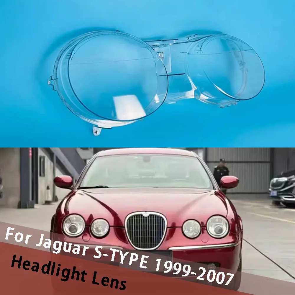 

For Jaguar S-TYPE 1999-2007 Car Headlamp Cover Auto Transparent Lampshade Headlight Lens Shell Head Light Housing Lamp Mask