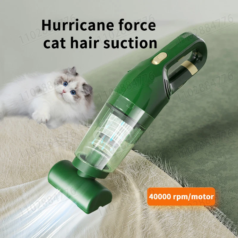 Vacuum Cleaner Household Small Wireless Charging Large Suction Power Powerful Hand-held Pet Cat Hair Carpet Bed Sofa Cleaner