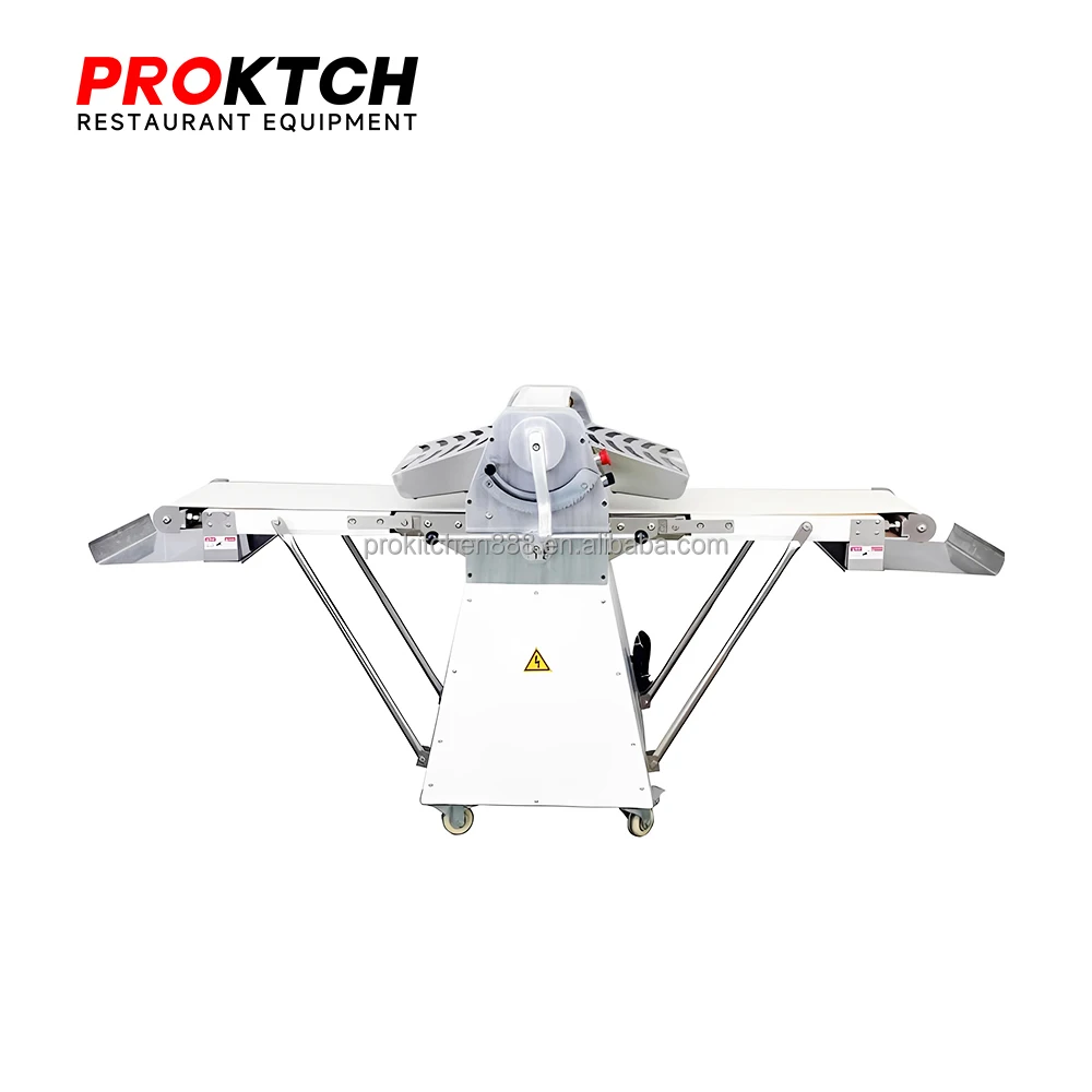 CE Dough Sheeter Baking Machine Adjustable Thickness Control Uniform Dough Processing Dual Roller Structure Non Stick Surface