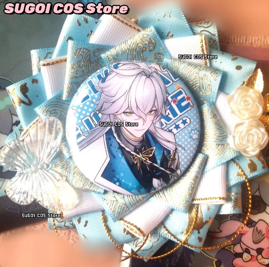 Cosplay Neverness to Everness Nanally Coluccis Daffodill Game Anime Peripheral Cute Brooch Metal Circle Badge Halloween Disguise