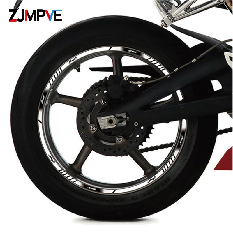 For Hornet 600 900 CB600F CB750 CB 750 HORNET Motorcycle Wheel Stickers Reflective Rim Stripes Decor Decal Tire Sticker hornet