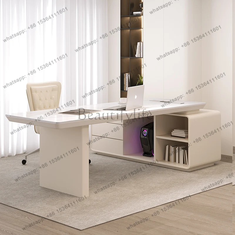 Standing Computer Office Desk Minimalist Study Modern Drawer Space Saving Office Desk Nordic Mesa Ordenador Trendy Furniture