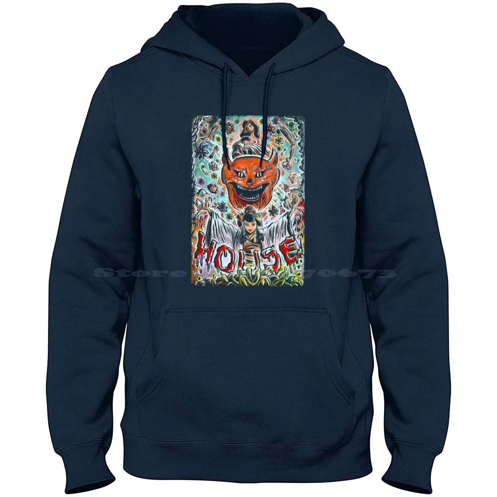 

Худи Hausu House 100% из чистого хлопка, футболка, дом с приведениями, ужас, комедия, пианино, Нобухико, обаяси, Тохо, Кимико, икегами