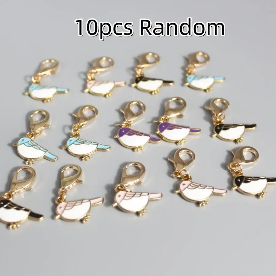 1/5/10/20/50/100pcs Gift for Her/Him s Random Style Exquisite and Cute Bird-Shaped Keychains with Lobster Clasps Christmas, Hall