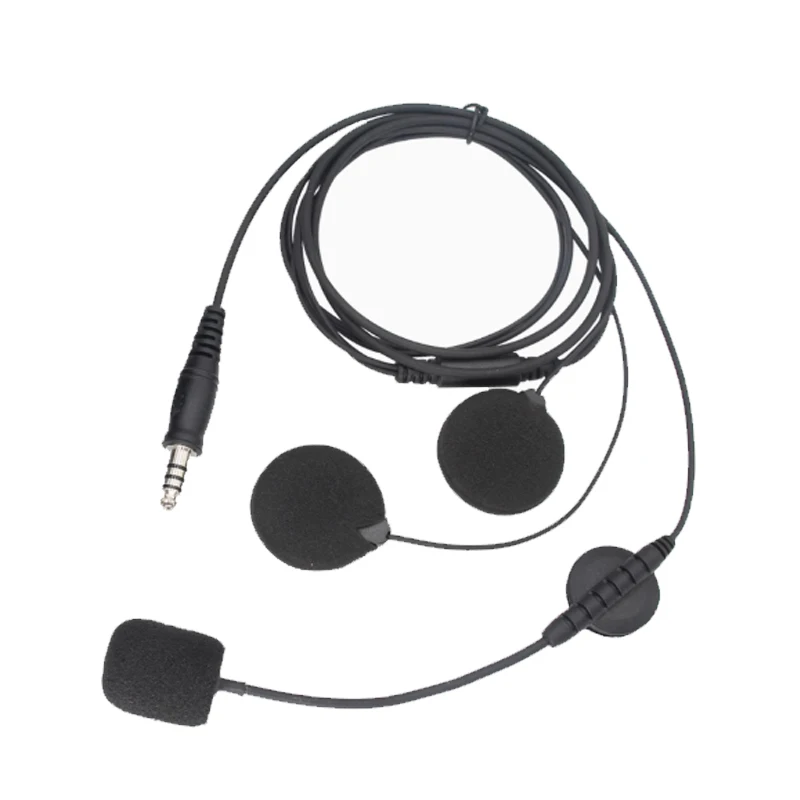 7.1mm Civilian Standard Plug Motorcycle Headset Motorcycle Tactical Headset Helmet Headset for KENWOOD BAOFENG UV5R Two Way Walk