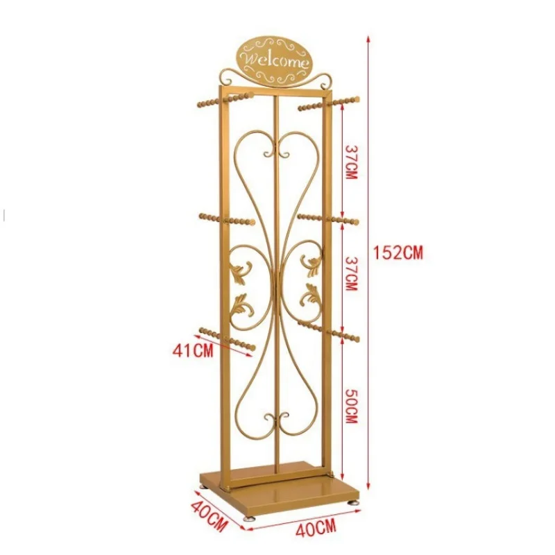 Custom, Retail Lingerie Winkel Goud Metalen Vrouwen Bh Ondergoed Display Opknoping Rack Winkel Meubels
