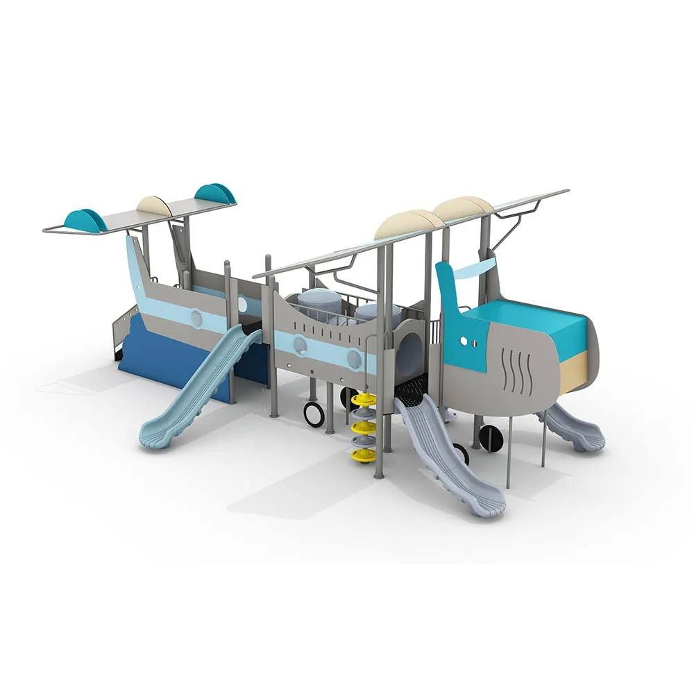Wholesale Public Amusement Park Outdoor Toddler Playground Equipment Commercial PP LLDPE High Capacity Board House Playhouse