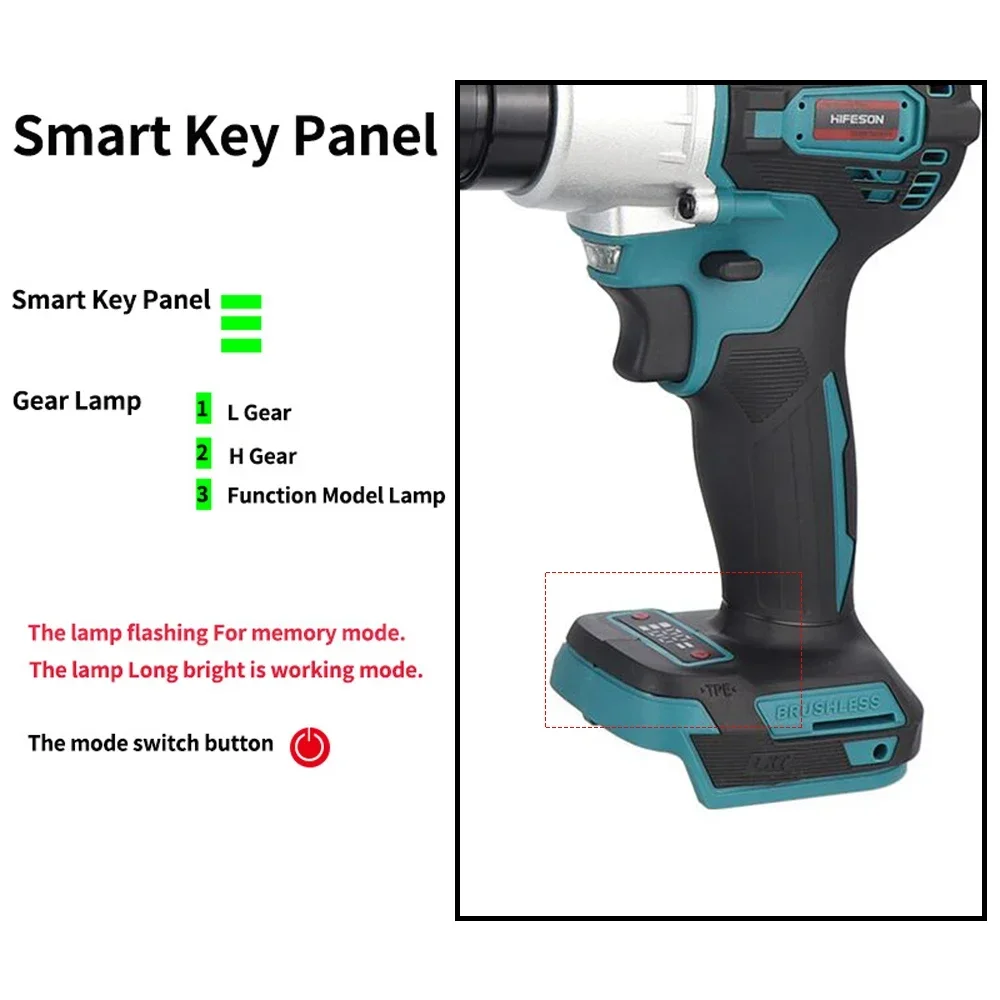 Brushless Electric Rivet Nut Machine Kit, Conjunto de Rebitador Automático, Rebitador Ferramenta com Cabeças de Rebitador, Poderoso