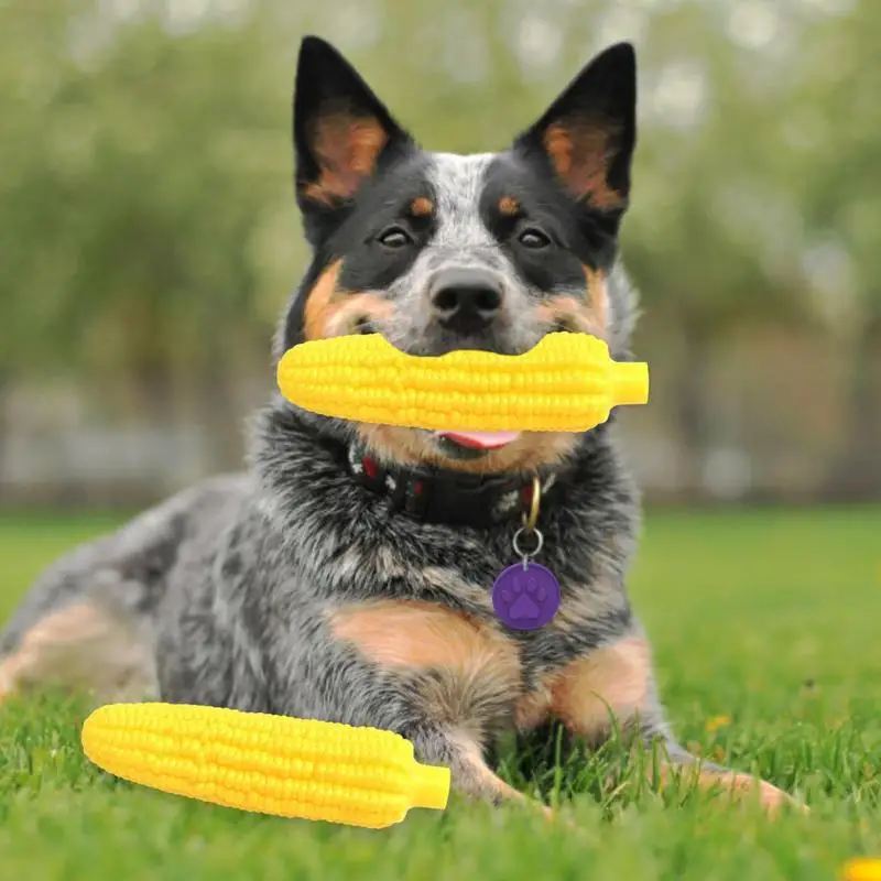 Corn Shaped Dog Toy Clean Teeth Chew Toy Interactive Dog Toys Resistant To Biting 3pcs Set Teeth Grinding Toys For Small/Medium