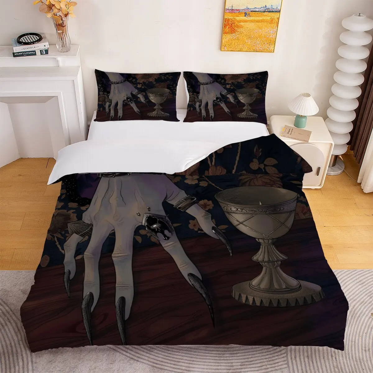 Arm  duvet cover   Goth bracelet  Modern trend of printed bedding