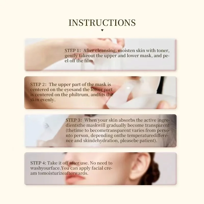 BioCollagen Mask Deep Moisturizing Whitening Niacinamide Mask, Collagen Mask Skin Care Hydrogel Mask Firming Skin