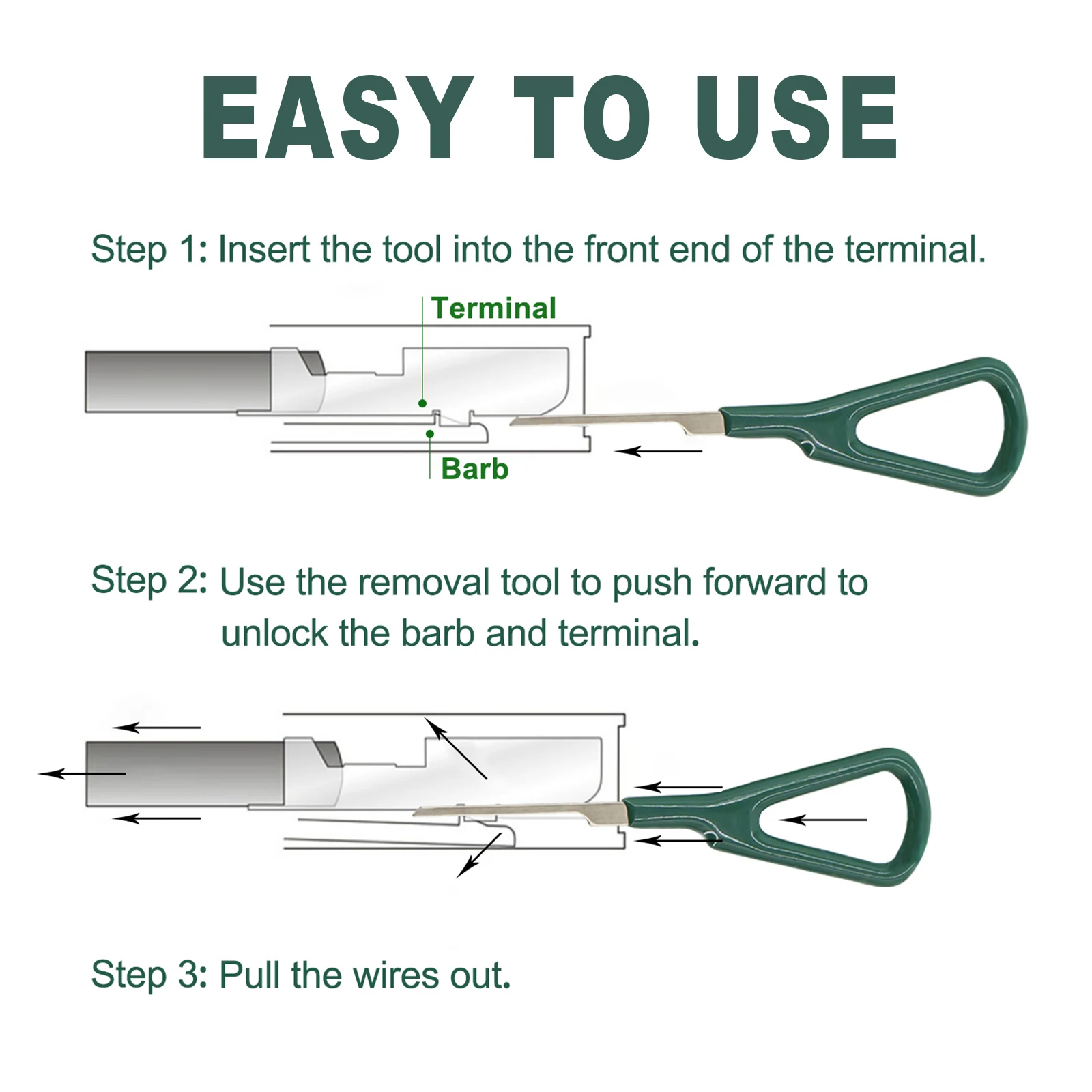 Car Terminal Removal Tool Kit Pin Extractor Tool Set Cable Stripper Cutter Needle File Set Blade Glass Fuse Puller with Bag