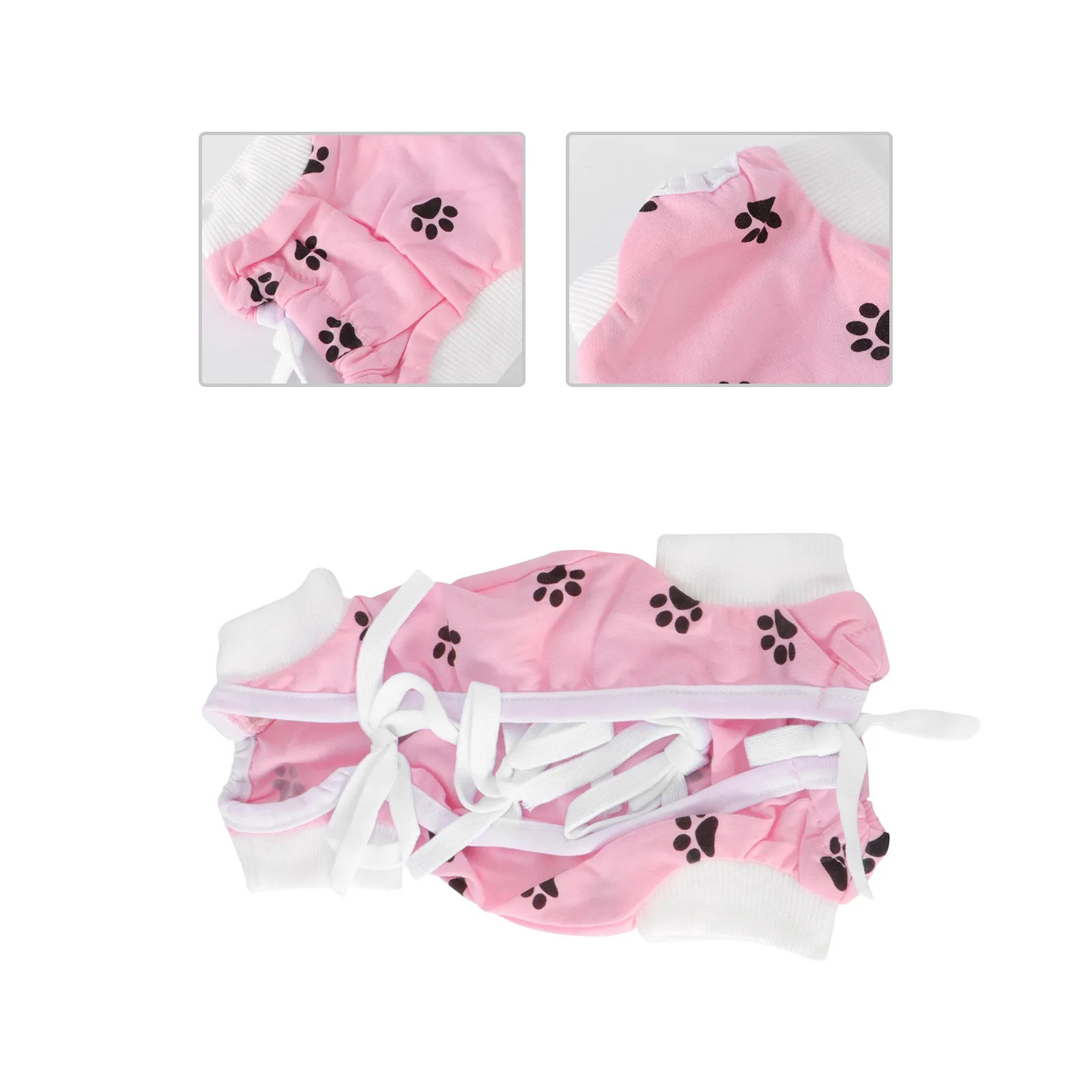 Ropa de lactancia para perros, vestido rosa talla S, vestido con corazón lindo, abrigo protector para heridas, fácil de poner, vestido para perros para ocasiones fotográficas