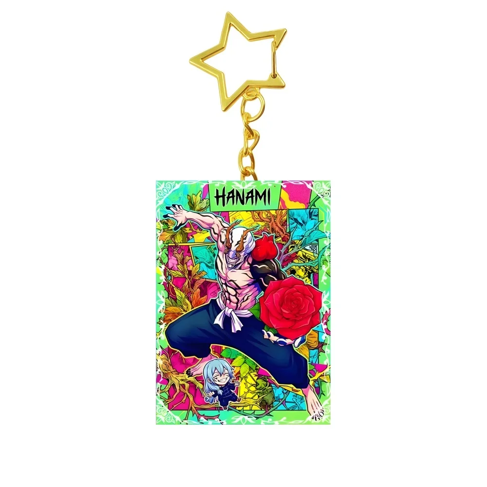 Anime JJ Kaisen Keychain Anime Character Satoru Gojo Geto Suguru Peripheral Desktop Decoration Acrylic Bracket Fan Gift 6CM