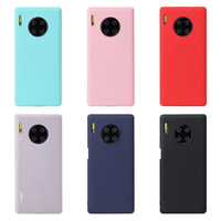 Candy Color Silicone Phone Case For Huawei Mate 30 Pro Huawei Mate 9 10 20 Pro Mate30 lite Matte Soft TPU Back Cover