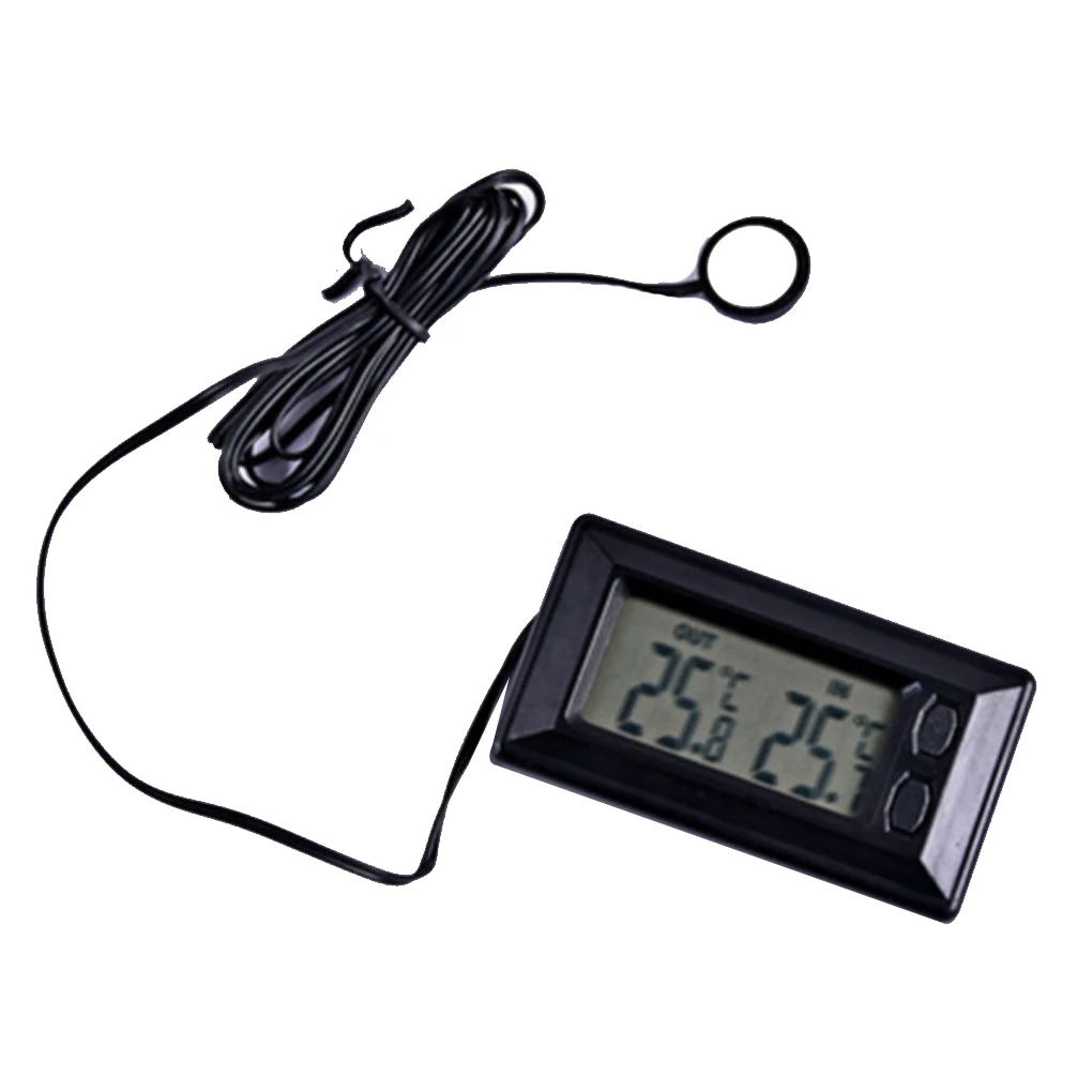 Car Interior Exterior Thermometer Digital Detachable Replacement Battery Powered Temperature Gauge Meter Part Accessories