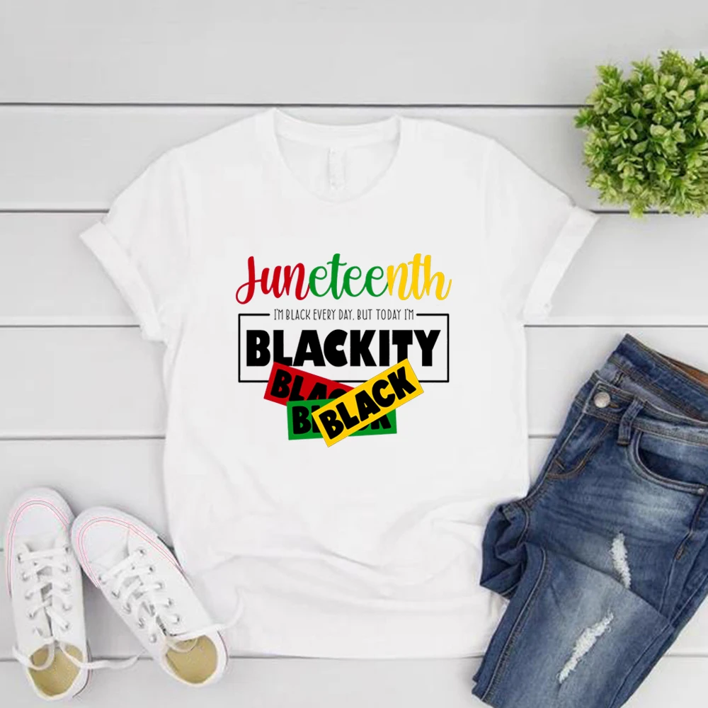 Juneteenth 1865 Tshirt Black History Shirt Black Lives Matter Tee Men Women Short Sleeve Graphic T Shirts Unisex Streetwear Tops