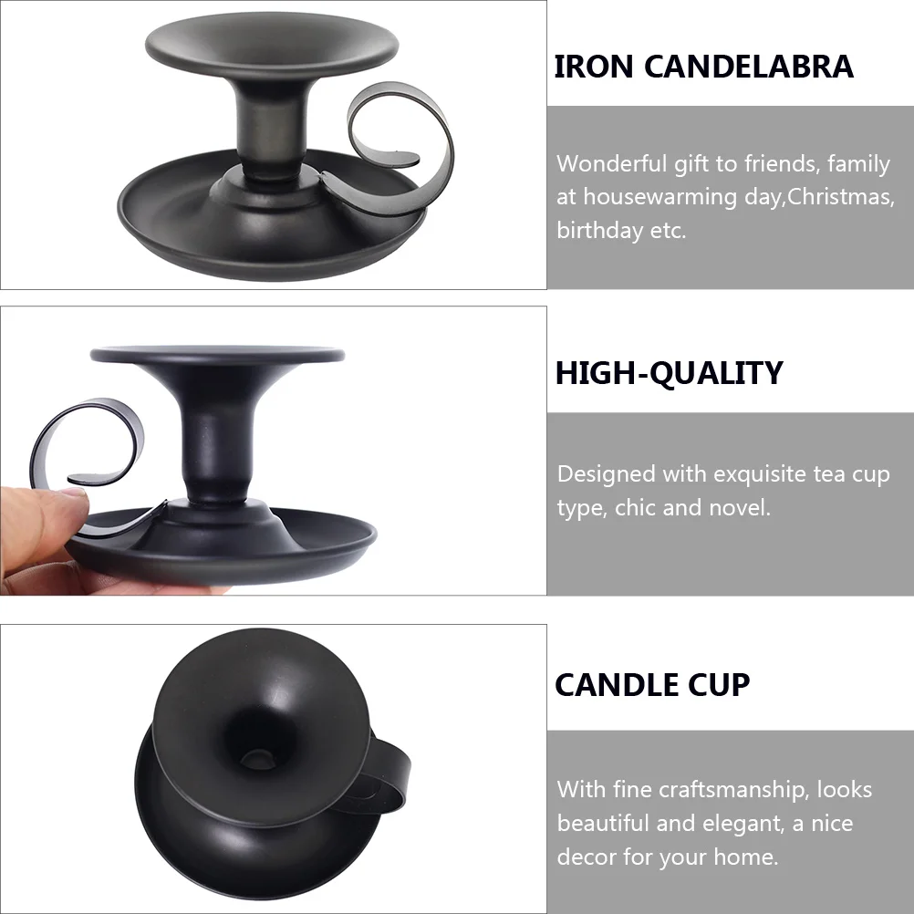 

Iron Candelabra Decorative Retro Black Sticks Home Iron Decor Home Decoration Elegant Design Durability
