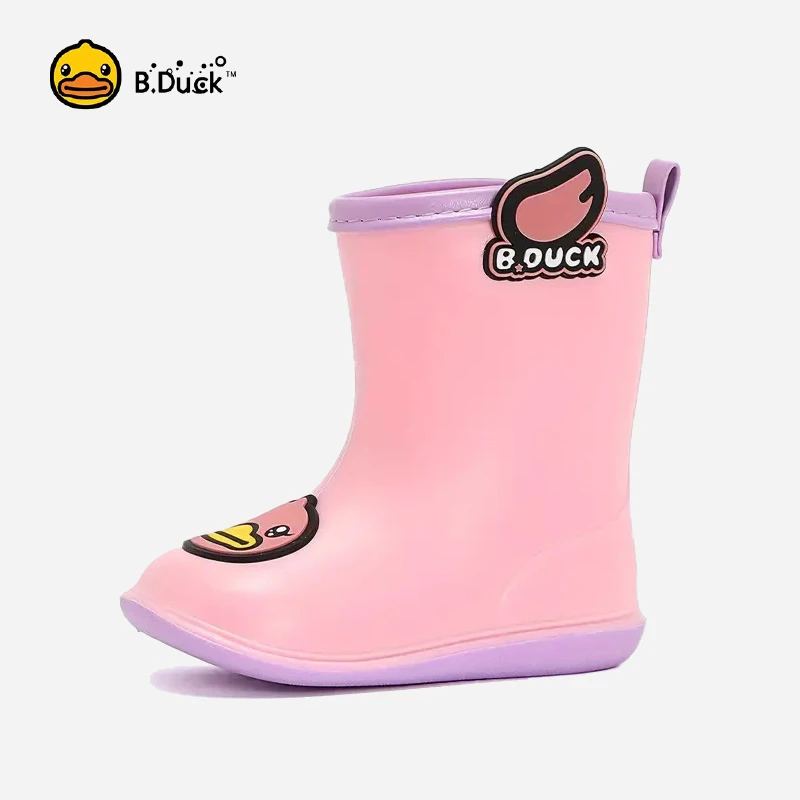 B.Duck Kids Rain Boots for Boys Girls Waterproof Toddler Cartoon Garden Boots