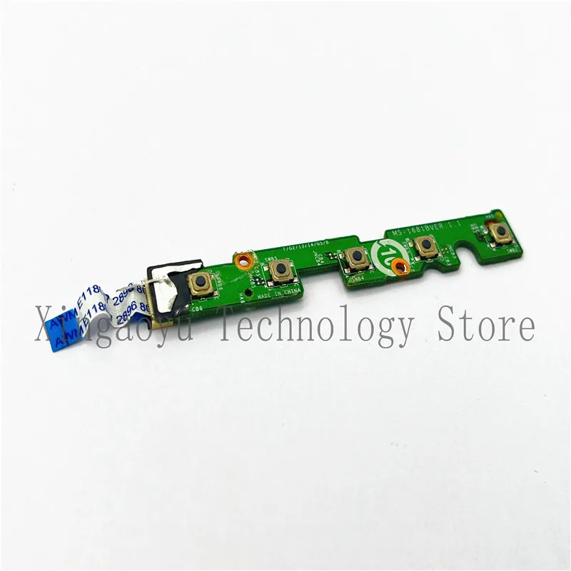 Original MS-16P1A MS-16P1 FOR MSI GE73 GE73VR POWER BUTTON BOARD W CABLE 100% Test Ok