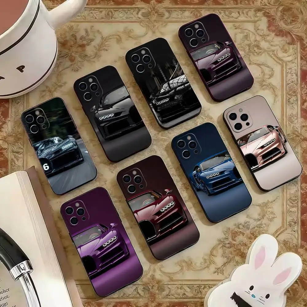 

Hot Chiro-n Super-s Sport car Phone Case For iPhone 16,17,14,14,13,12,11 Plus,ProMax,XS,Soft Black Silicone Cover