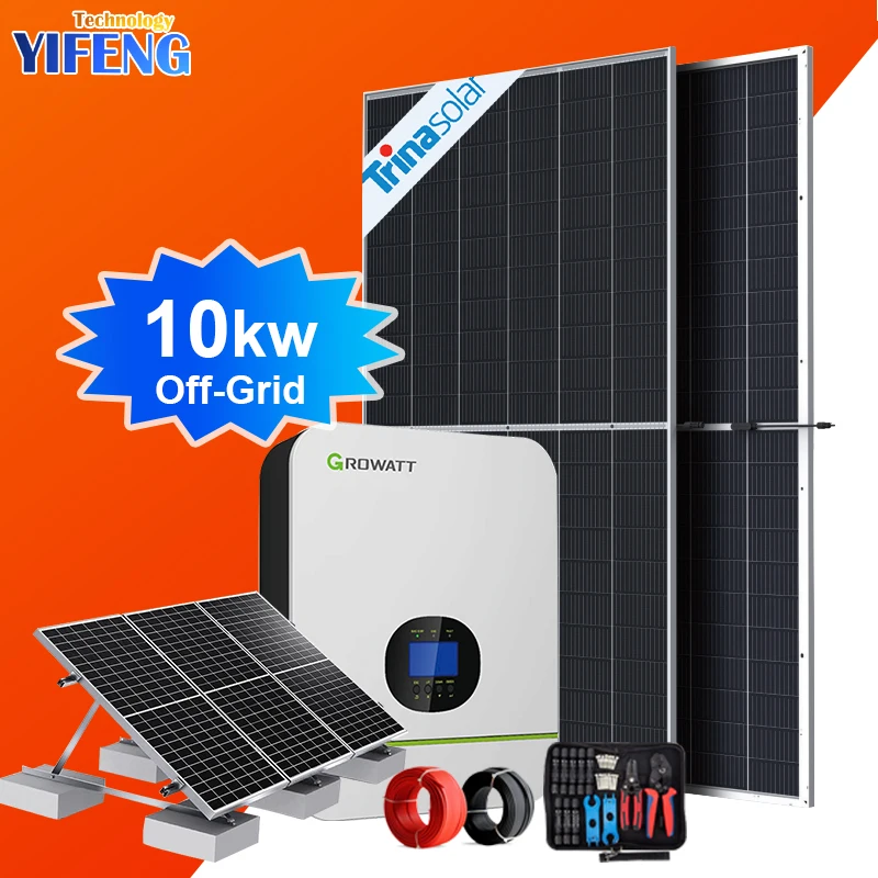 Kit Energy Off Grid 5Kw Solar Power System Complete Set Panels for Home 8Kw Wind and Project 30Kw 10Kw 15Kw 20Kw 30 Kw