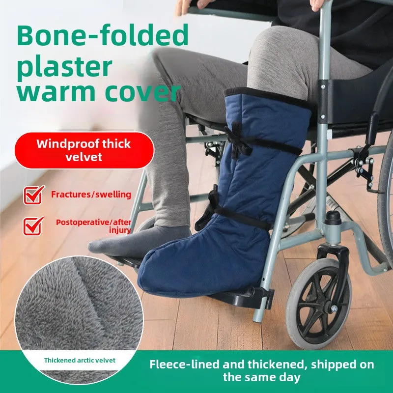 Adjustable Orthopedic Foot Cover Winter Warm Fracture Recovery Boot Cotton Ankle Protector Cast Splint Shoe Injury Cold Weather