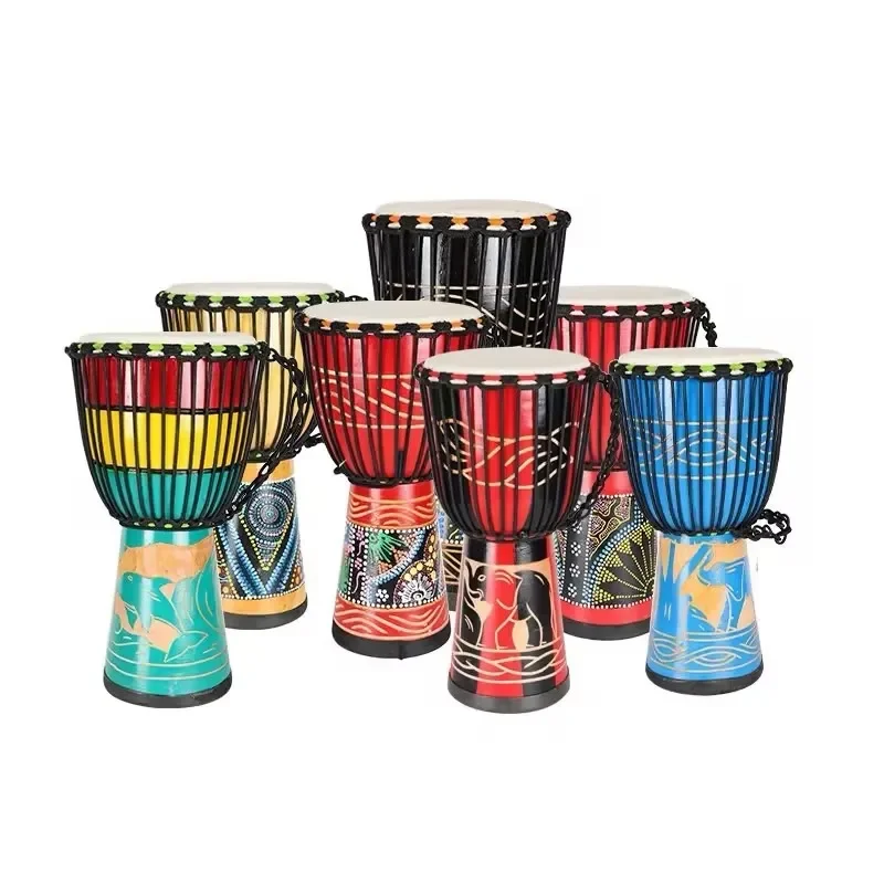 Afrikaanse Drum Djembe Drum Kinderen Handtrommels Voor Beginners 8 Inch Professionele Muziekinstrumenten Spelen Muziekinstrument