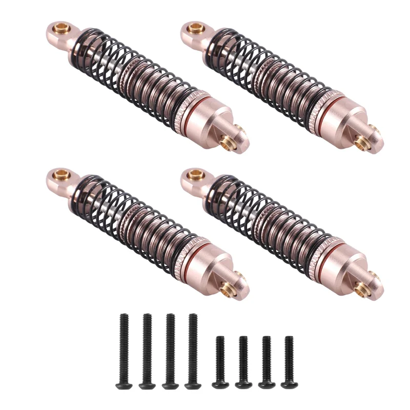 

4PCS Metal Shock Absorbers Damper For Traxxas TRX4M TRX-4M Bronco Defender 1/18 RC Crawler Car Spare Parts ,Brown