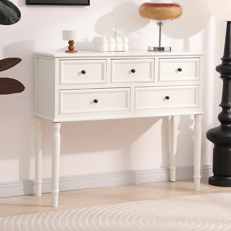 Unieke rustieke consoletafel industriële opslag retro Franse consoletafel esthetisch trendy Tavolo consoletafel