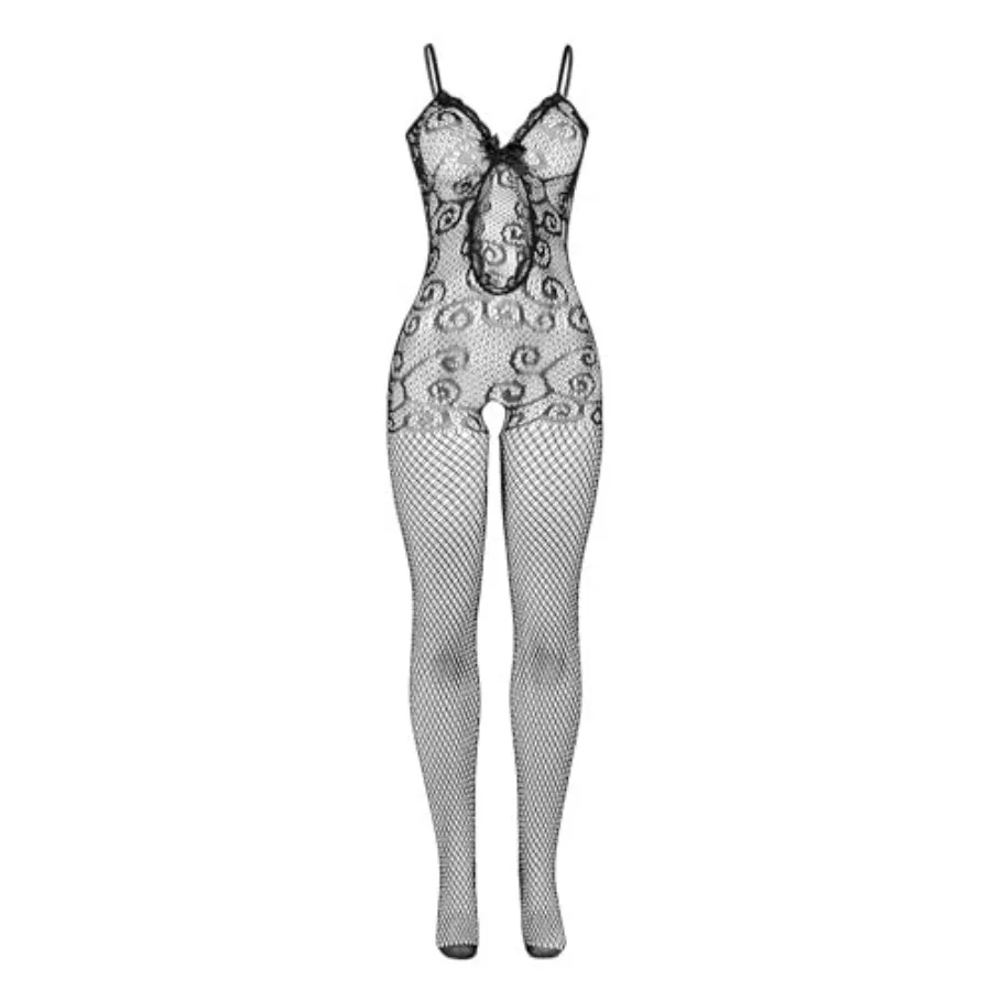 

Men's Soft One Pcs Bodystockings Fishnet Lace Jumpsuits for Men One Size Lingerie Nightgown Fishnet Bodysuit