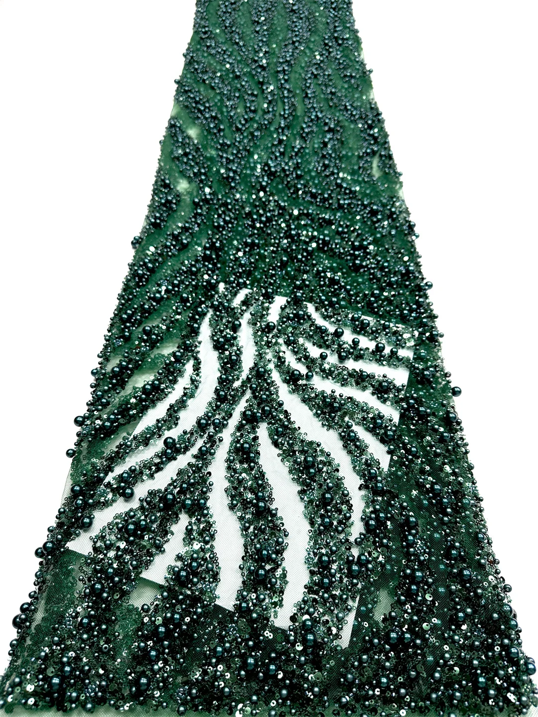 

African Beaded Lace Fabric French Tulle Lace 2026 High Quality Lace French Sequins Tulle Fabric Nigerian For Women Wedding Dress