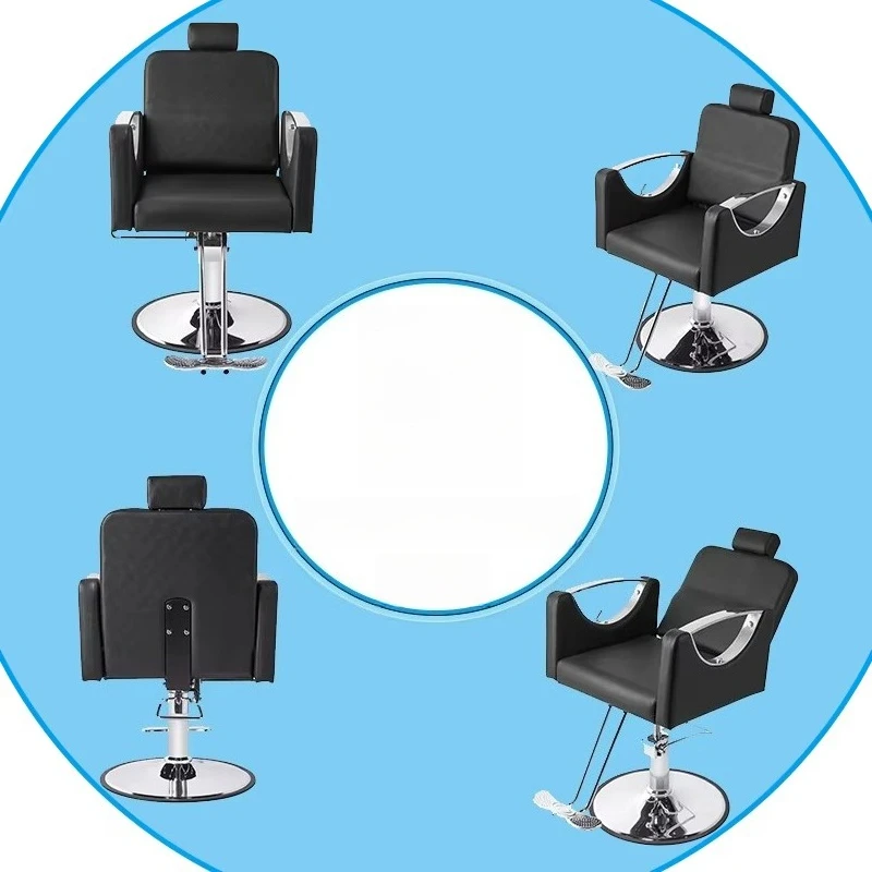 

Лидер продаж, женское кресло для укладки, черное кресло в европейском стиле для салона, парикмахерские кресла с откидной спинкой для салона красоты