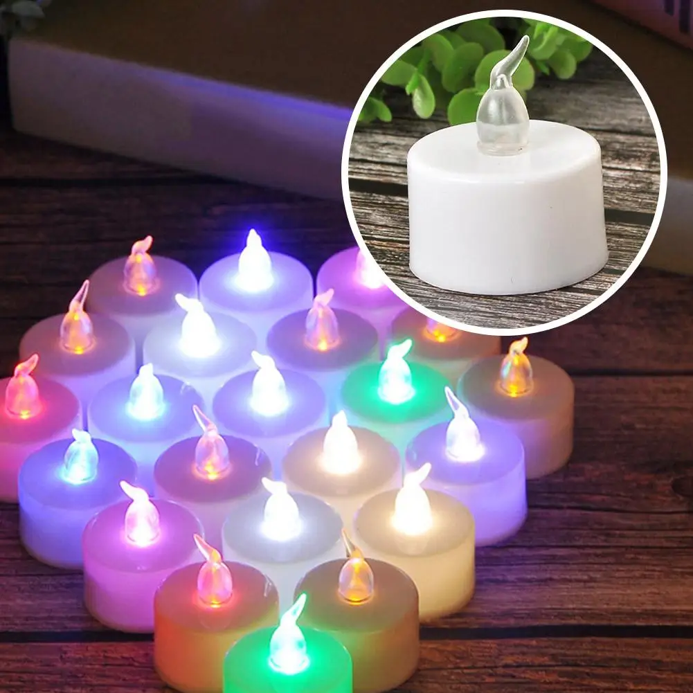 Electronic Tea Wax Electronic Candle Light Led Simulation Candle For Wedding Home Christmas Decors Birthday Party N5h0
