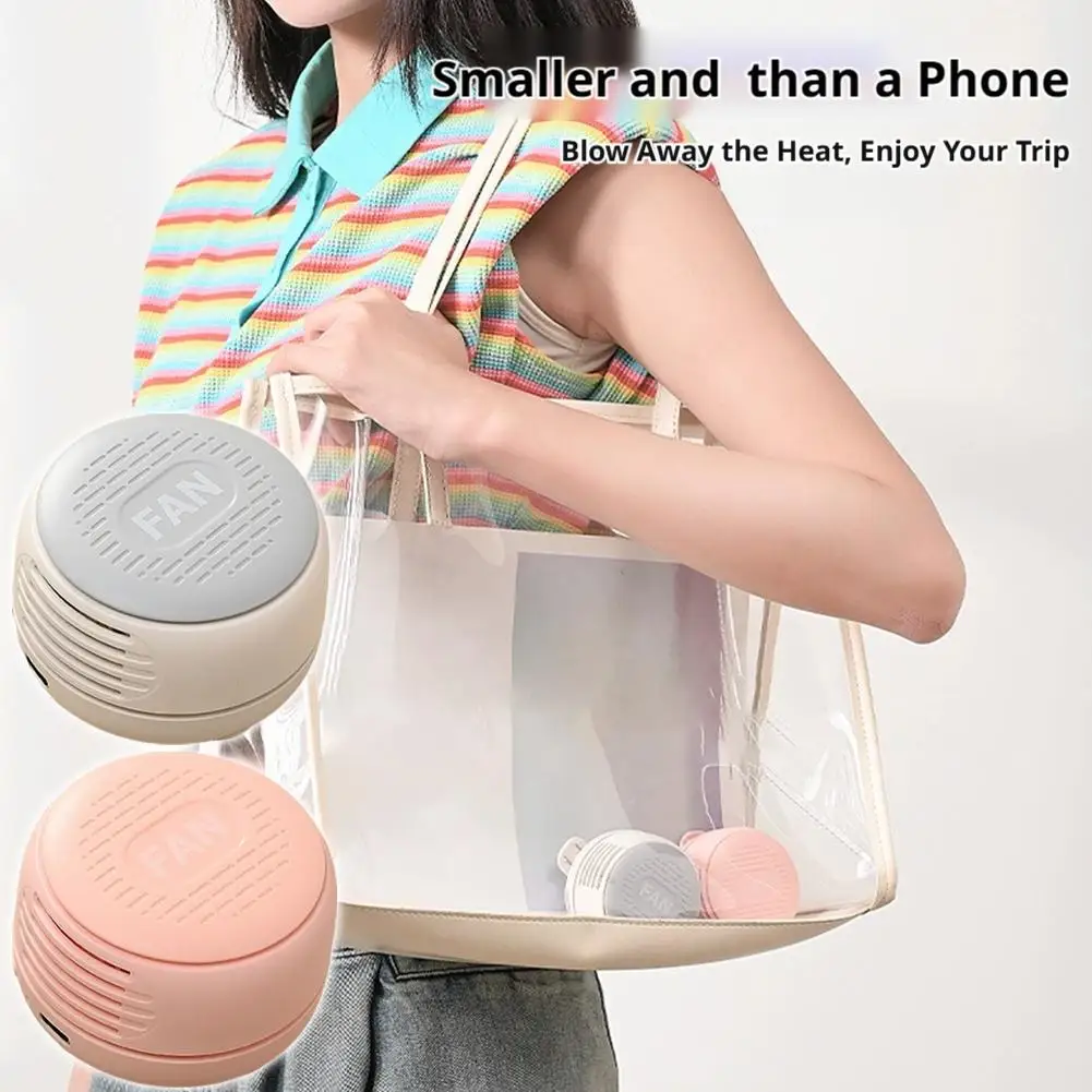 Mini Whirlwind Portable Waist Hanging Small Fan Charging Model Versatile Card Cutout Fan Outdoor Work Fan