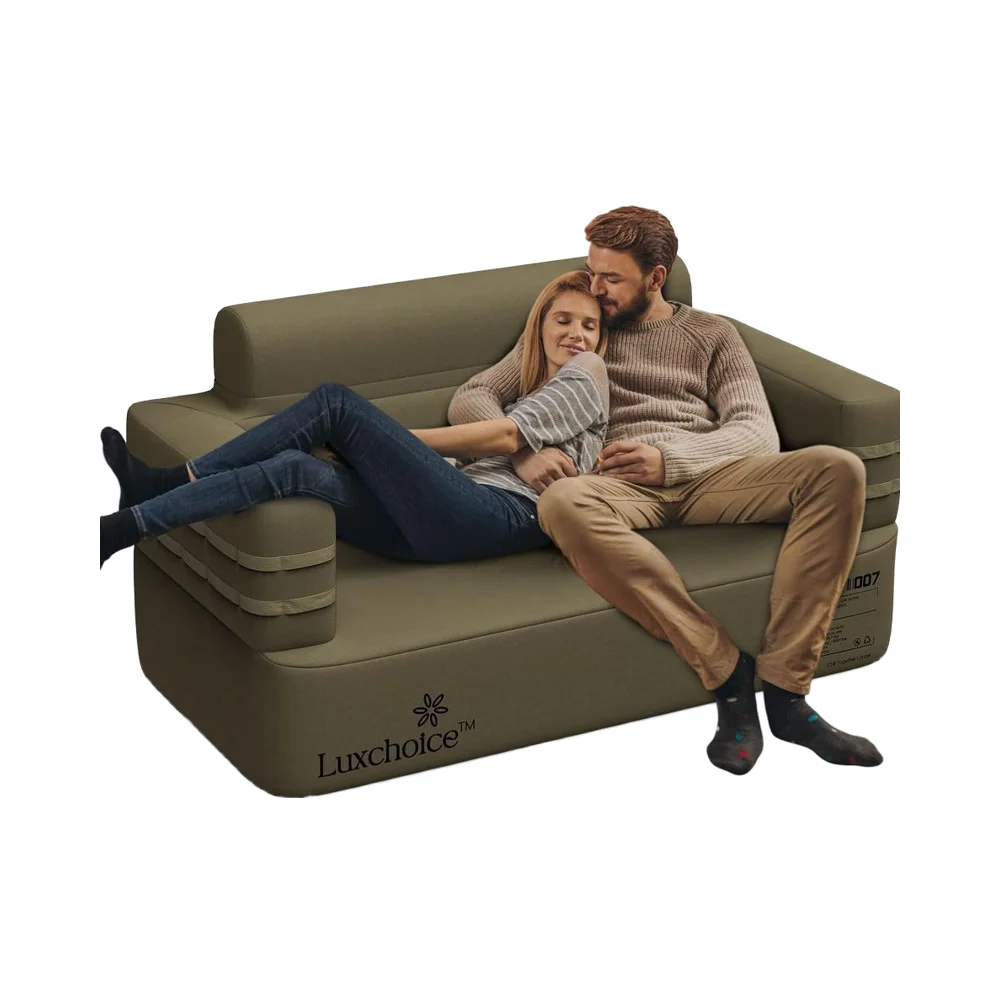 Modern Luxury Automatic Air Couch Multifunctional Portable Inflatable Sofa Built-in Pump Foldable for Home Bedroom Outdoor