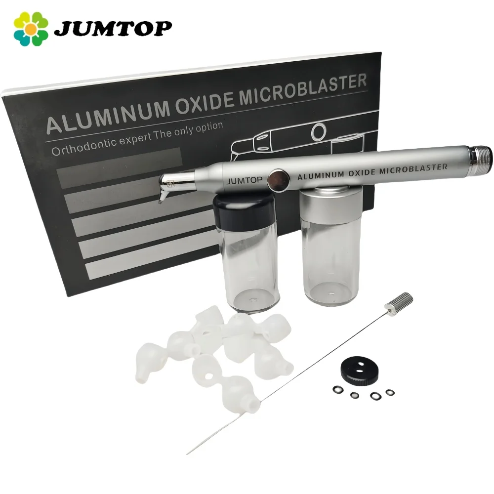 

JUMTOP Dental Air Abrasion Unit - Micro Sandblasting Gun with Aluminum Oxide for Crown Preparation and Composite Restoration Pro