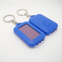 Portable Mini LED Flashlight Keychain Light Solar Rechargeable Outdoor Camping Hiking Emergency Keyring Flashlight