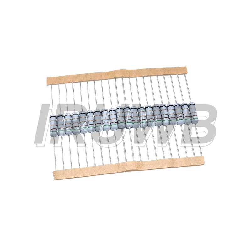 20pcs 2W 5% Fusível de resistor enrolado 0,1 0,22 0,33 0,47 0,5 1 ohm 0,05R 0,1R 1R 2,2R 4,7R 5,1R 10R 20R 22R 47R 51R 100R